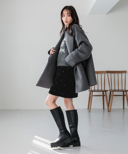 お客さま専用ページ LOWRYS FARM スカート ビジューベロアミニSK 147609