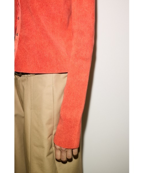 THROW by SLY ニット セーター SLANT BUTTON HG RIB TOPS