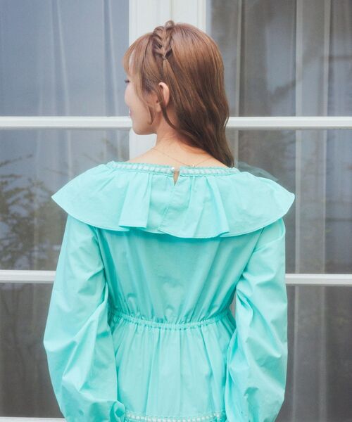 Areeam 配色リボンティアードワンピース Areeam｜配色リボンティアードワンピース | Rakuten Fashion