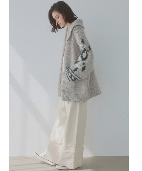 「ALEXIA STAM」 ニットカーディガン FREE アイボリー レディース_画像9