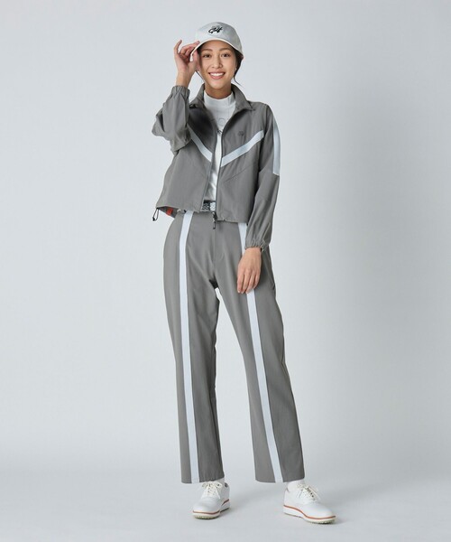 UNITED ARROWS Golf レディースパンツ サイズM ネイビー UNITED ARROWS GOLF パンツ ウィメンズ 360° ライン ワイド