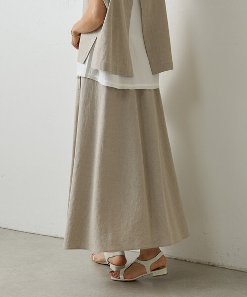 ビアズリーリネンスカート BEARDSLEY スカート リネンフレアースカート : ZOZOTOWN Yahoo