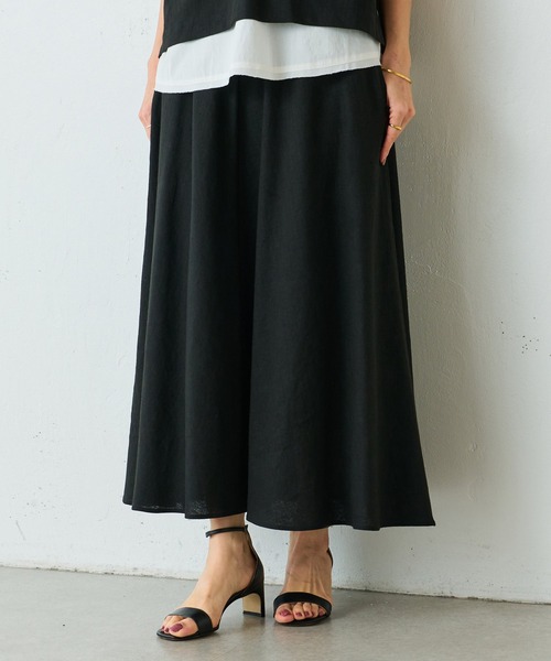 ビアズリーリネンスカート BEARDSLEY スカート リネンフレアースカート : ZOZOTOWN Yahoo