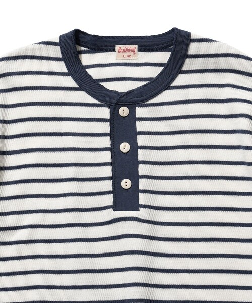 Tシャツ・カットソー No.0872 stripe HENRY NECK T (3color) No.0872 stripe HENRY NECK T (3color)