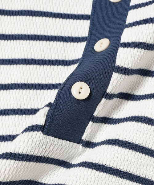 Tシャツ・カットソー No.0872 stripe HENRY NECK T (3color) No.0872 stripe HENRY NECK T (3color)