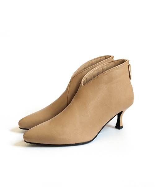 「AmiAmi」 ショートブーツ LL ダークブラウン レディース_画像5