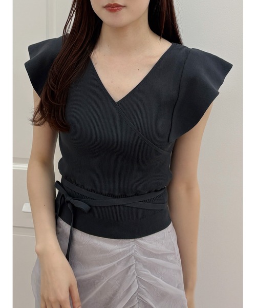 【新品】MERCURYDUO　カシュクールコンビネゾン 新品】MERCURYDUO カシュクールコンビネゾン MERCURYDUO
