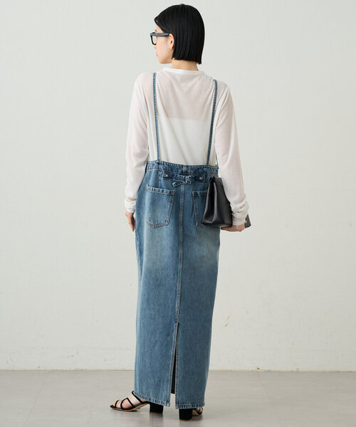 ラウンジドレス　デニムスカート デニムストレートスカート | LOUNGEDRESS(ラウンジドレス