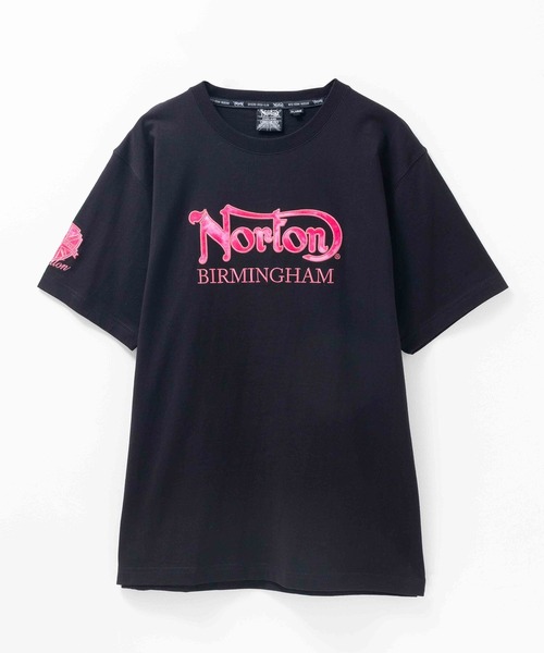 ノートン（NORTON） tシャツ ピンクフェザーワッペンTシャツ メンズ