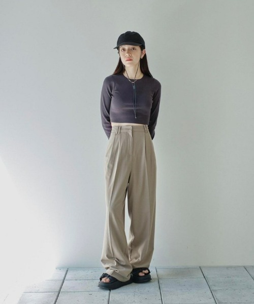 TODAYFUL LaceKnitshirt ベージュ TODAYFUL 「TODAYFUL」 長袖ニット FREE ベージュ レディース