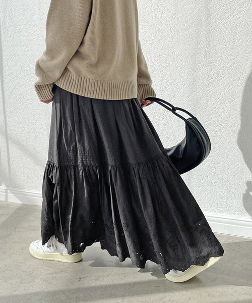 Spick＆Span 「Spick & Span」 フレアスカート 36 ブラック