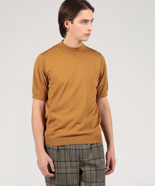 セーター ニット TOMORROWLAND tricot シルクコットン モックネックプルオーバーニット SESIA メンズの画像