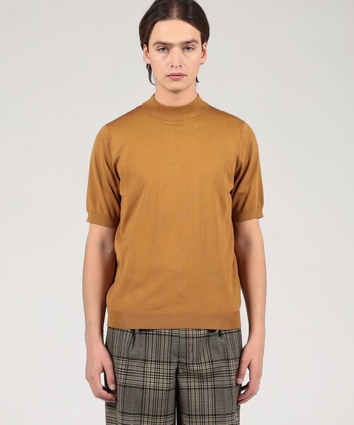 セーター ニット TOMORROWLAND tricot シルクコットン モックネックプルオーバーニット SESIA メンズの画像