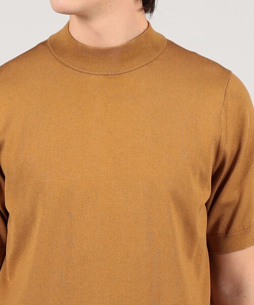 セーター ニット TOMORROWLAND tricot シルクコットン モックネックプルオーバーニット SESIA メンズの画像