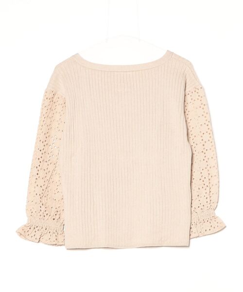 「REAL CUBE」 長袖ニット M ベージュ レディース_画像2