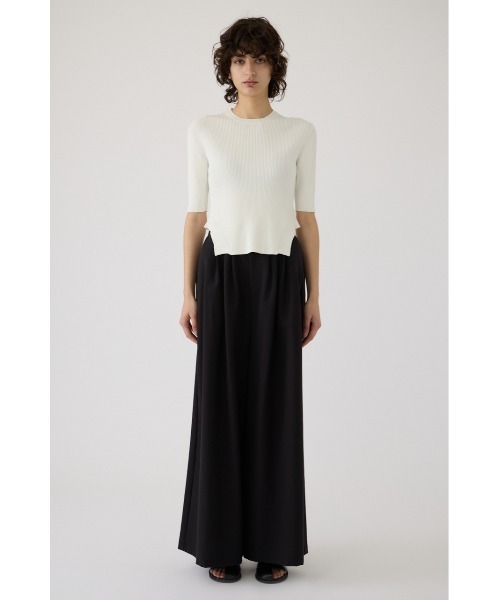 RIM.ARK サマーニット ニット セーター Round hem knit tops ラウンド