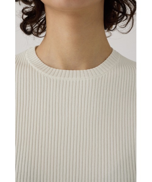 RIM.ARK サマーニット ニット セーター Round hem knit tops ラウンド