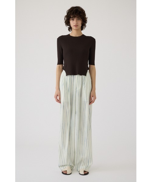 RIM.ARK サマーニット ニット セーター Round hem knit tops ラウンド