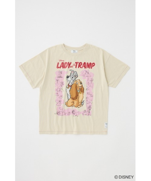 【moussy】Disney I You Lots 半袖Tシャツ Disney SERIES CREATED by MUS | MD OT COVER Tシャツ / LADY (T