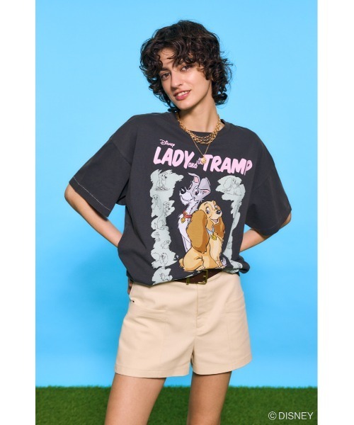 【貴重】moussyとdisneyコラボTシャツ Disney SERIES CREATED by MOUSSY tシャツ MD OT COVER Tシャツ