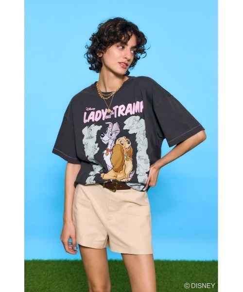 Disney SERIES CREATED by MOUSSY tシャツ MD OT COVER Tシャツ