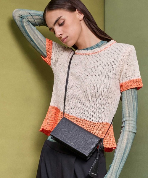 ★CHARLES&KEITH★Beryl Long Wallet ロングウォレット/送料込 CHARLES & KEITH 財布 Beryl ベリル ロングウォレット