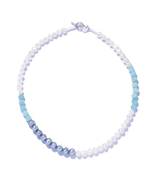 ネックレス 「les bon bon」playfully pearl necklace BL/プレイフリー パール ネックレス BOB691の画像