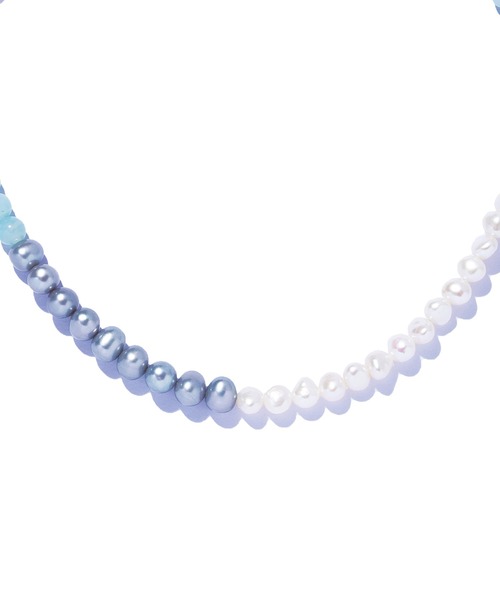 ネックレス 「les bon bon」playfully pearl necklace BL/プレイフリー パール ネックレス BOB691の画像