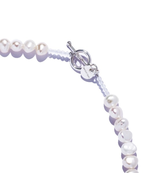 ネックレス 「les bon bon」playfully pearl necklace BL/プレイフリー パール ネックレス BOB691の画像