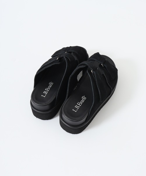 L.B.Evans黒厚底サンダル新品 エルビーエヴァンズ L.B.Evans Emilia 厚底サンダル （Black