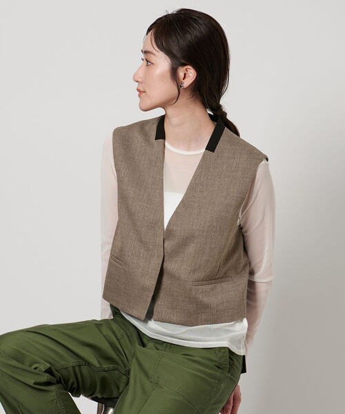 UNITED ARROWS ベスト ジレ SPARK ツイル レディース : ZOZOTOWN