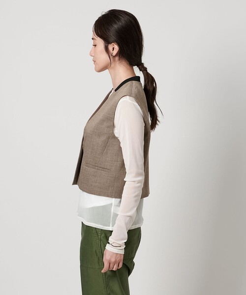UNITED ARROWS FAbRICA ノーカラーベスト ジレ