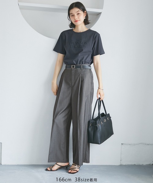 ROPE' PICNIC パンツ テンセルシャンブレータックワイド