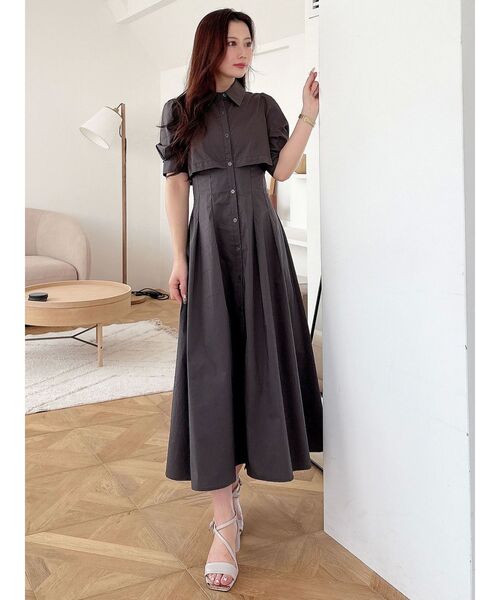 マリークワント マーキュリーデュオ レイヤードデザイン 黒ワンピース マリークワント マーキュリーデュオ レイヤードデザイン 黒ワンピース