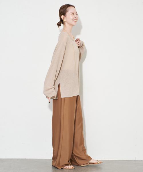 SLOBE IENA
HAMILTONダブルフェイスウールチェスターコート SLOBE IENA ニット セーター 畔オーバープルオーバー レディース