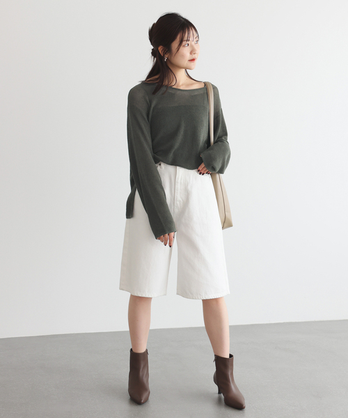 SLOBE IENA
HAMILTONダブルフェイスウールチェスターコート SLOBE IENA ニット セーター 畔オーバープルオーバー レディース