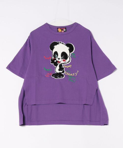tシャツ パンダワッペンBIG-T レディース KawaeKayo tシャツ パンダワッペンBIG-T レディース : ZOZOTOWN