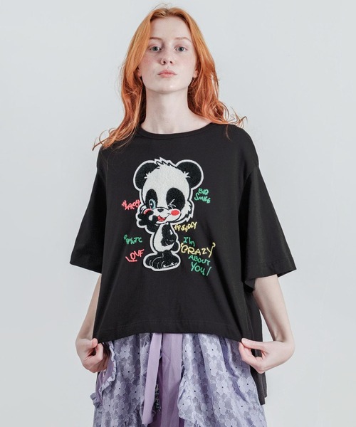 tシャツ パンダワッペンBIG-T レディース