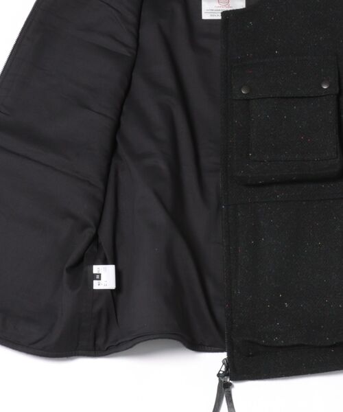 ベスト ジレ 「50th Anniv . 菊池武夫」HARRIS TWEED COLOR NEP VEST メンズの画像