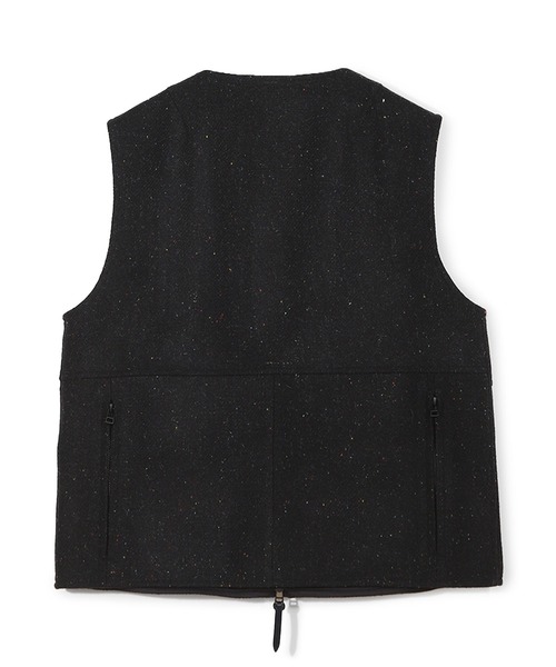 ベスト ジレ 「50th Anniv . 菊池武夫」HARRIS TWEED COLOR NEP VEST メンズの画像