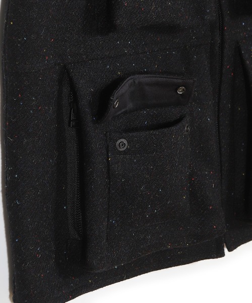 ベスト ジレ 「50th Anniv . 菊池武夫」HARRIS TWEED COLOR NEP VEST メンズの画像