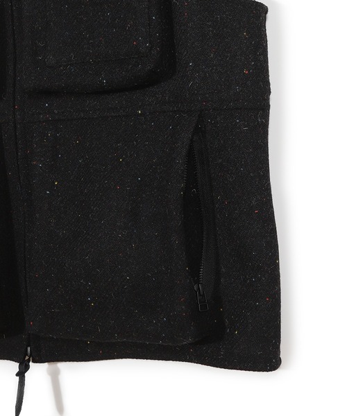 ベスト ジレ 「50th Anniv . 菊池武夫」HARRIS TWEED COLOR NEP VEST メンズの画像