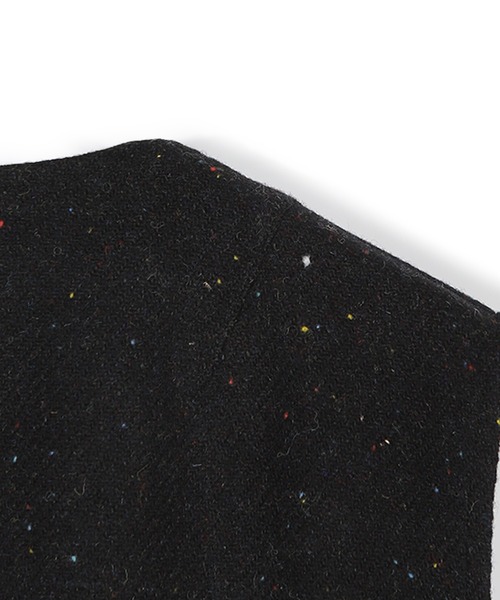 ベスト ジレ 「50th Anniv . 菊池武夫」HARRIS TWEED COLOR NEP VEST メンズの画像
