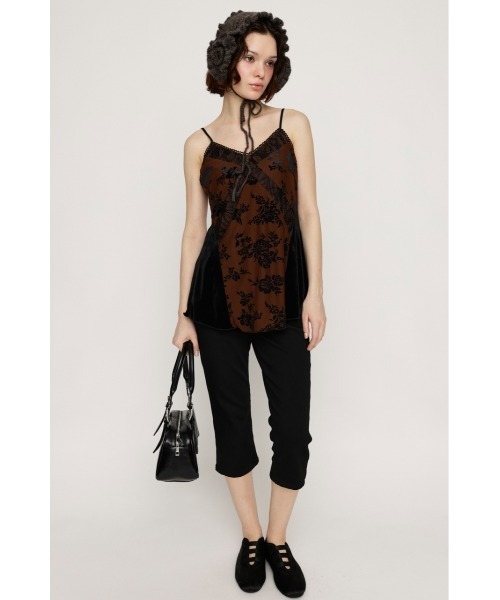 SLY SHEER FLOWER CAMI シアーフラワーキャミシアートップス セール】SHEER FLOWER CAMI シアー フラワー キャミ シアー