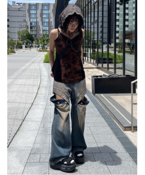 SLY キャミソール SHEER FLOWER CAMI シアー フラワー キャミ