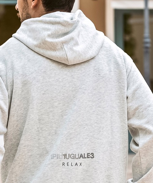 1PIU1UGUALE3 RELAX▼グラデーションラインストーン パーカー 対象2点で10%OFF3点で20%OFFセール対象＞ 【1PIU1UGUALE3 RELAX