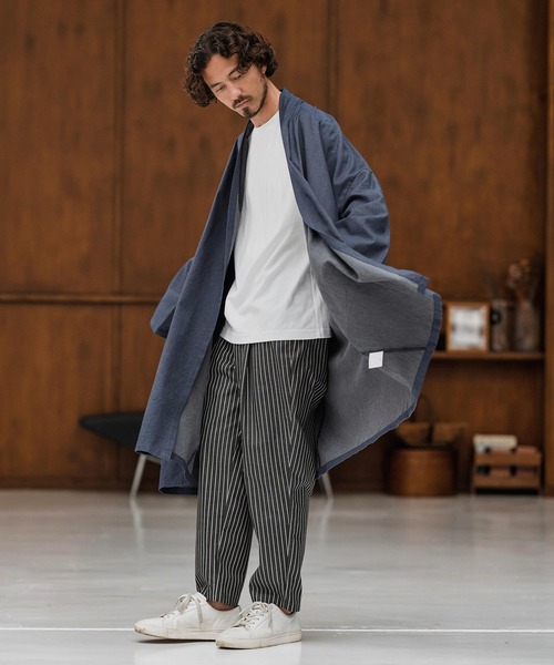 JNBY センソユニコ ロングカーディガン　ゆったり　マツオインターナショナル CAMBIO（カンビオ） カーディガン mcg3661-Chambray KIMONO Like Gown