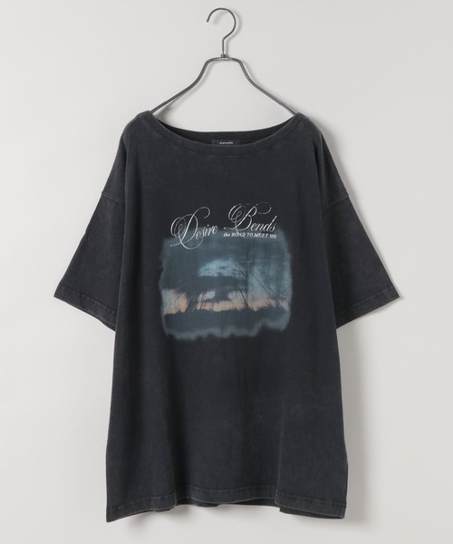 ※専用です※プリント柄(カットソー黒) JEANASIS tシャツ landscape ボカシプリント TEE「選べる着丈