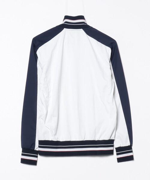 「DESCENTE」 ジャージブルゾン L ホワイト レディース