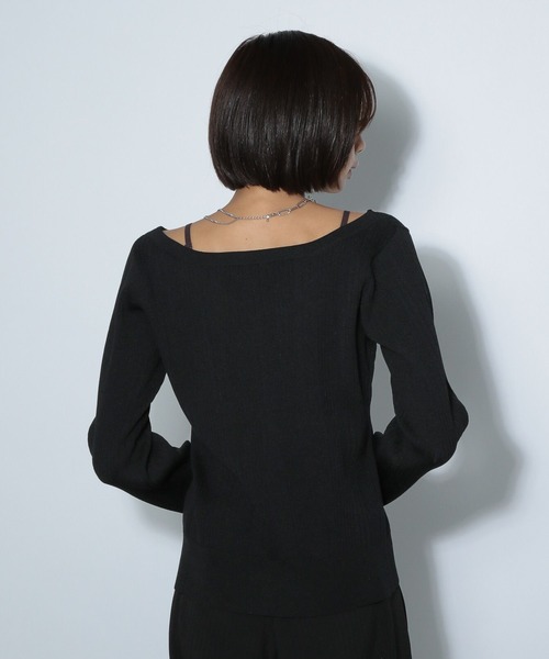 PAGEBOY（ページボーイ） tシャツ ランダムリブ2WAYカーディガン